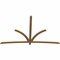 Ekena Millwork Davenport Timber Gable Bracket, Western Red Cedar, 108"W x 68"H x 1 1/2"D x 3 1/2"F, 15/12 Pitch GBW108X68X0204DAV00SWR - alternate 3